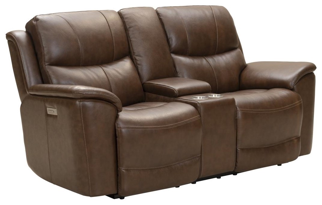 Barcalounger leather store power recliner